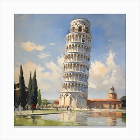 Leaning Tower Of Pisa Canvas Print