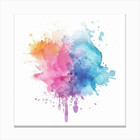 Watercolor Splatter 1 Canvas Print