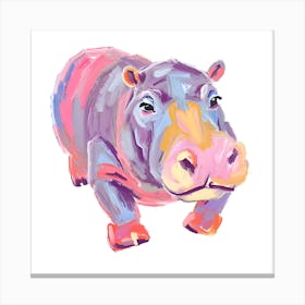 Hippopotamus 05 1 Canvas Print