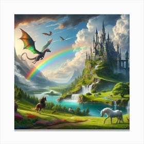 Fairytale Castle 2 Canvas Print