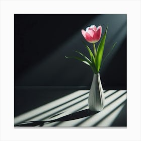 Tulip In A Vase 1 Canvas Print