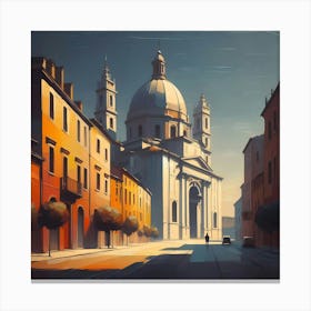 Of An Italian City Canvas Print