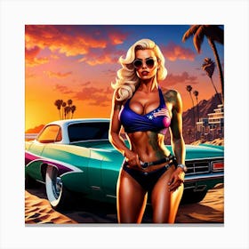 Sexy Blonde Canvas Print