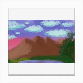 Mountain landscape Canvas Print