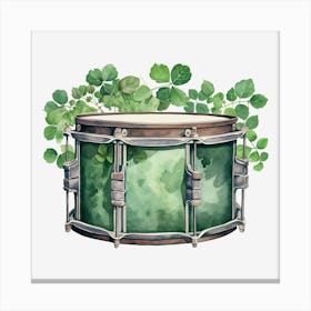 Green Drum Canvas Print