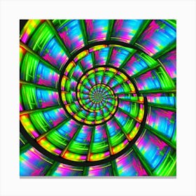 Psychedelic Spiral 10 Leinwandbild