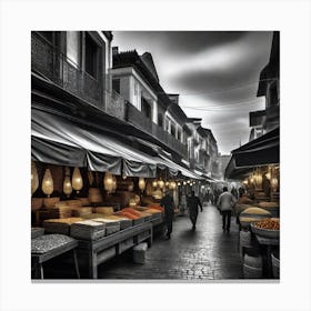 Street Market In Morocco 1 Canvas Print