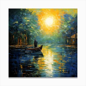 Ephemeral Waters: Monet's Fantasy Canvas Print