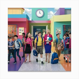 Back To School 8 Canvas Print