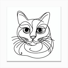 Cat Picasso style 3 Canvas Print