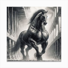 The Powerful Stallion 2 Canvas Print