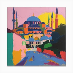 Abstract Travel Collection Istanbul Turkey 5 Canvas Print
