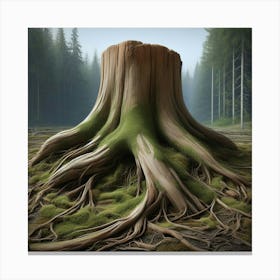 Tree Stump 2 Canvas Print