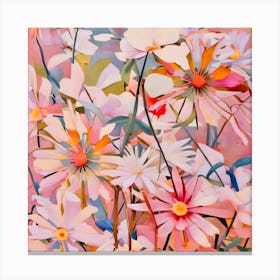 Delicate Daisy Impressions Canvas Print