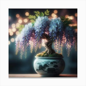 Wisteria Bonsai 2 Canvas Print