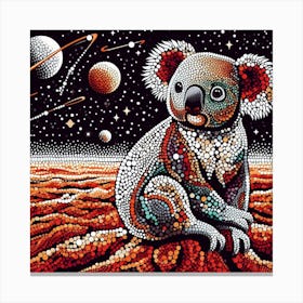 Koala in space Canvas Print