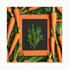Carrots In A Frame 19 Canvas Print