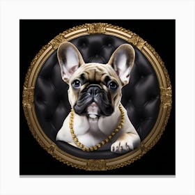 Frenchie Cute Art By Csaba Fikker 100 Canvas Print