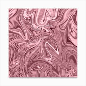 Pink Liquid Marble Canvas Print