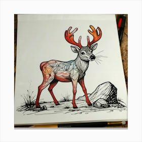 Deer! 49 Canvas Print