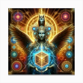 Angel Of The Cube Canvas Print