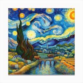Van Gogh style, Harmony Canvas Print