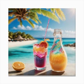 Tropical Drink Canvas Print