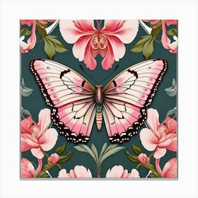 Pink Butterfly 1 Canvas Print