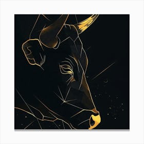 Bull Zodiac Canvas Print