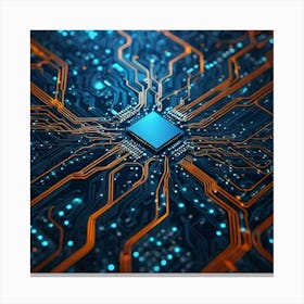 Circuit Board 40 Canvas Print