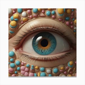 Eye Of A Doll Canvas Print