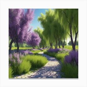 Purple Path Canvas Print