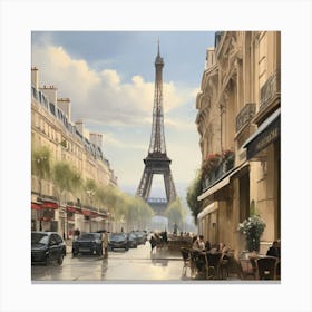 Paris Street Scene.2 Canvas Print