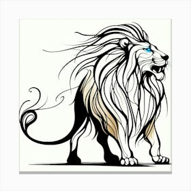 Lion Tattoo 1 Canvas Print