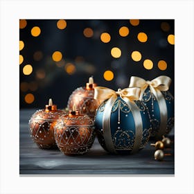 Christmas Ornaments 2 Canvas Print