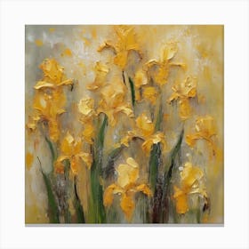 Yellow Irises 1 Canvas Print