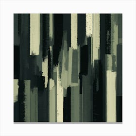 Abstract - Black And White 1 Canvas Print