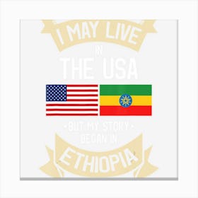 Ethiopian Ethiopia Gift For Ethiopian People Canvas Print