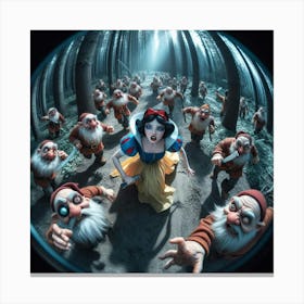 Snow White And The Seven Dwarfs 14 Canvas Print