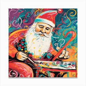 Santa Claus Painting 2 Canvas Print