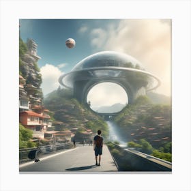 Alien City 8 Canvas Print