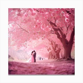 Cherry Blossom Wedding Canvas Print