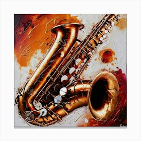 Saxophone 4 Canvas Print