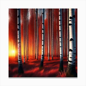 Birch Forest 5 Canvas Print