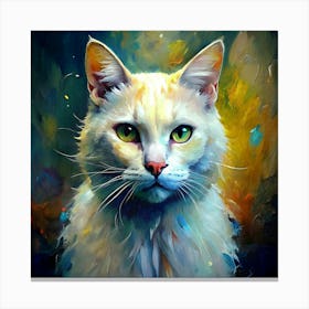 Portrait Of A Cat 1 Canvas Print