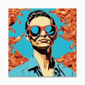 Man In Sunglasses Canvas Print