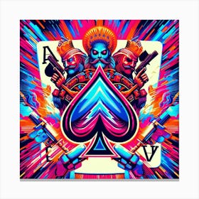 Ace Of Spades 3 Canvas Print