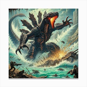 Leviathanus Subterranean Ambush Iron Commonwealth Canvas Print