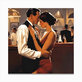 0 A Collection Of Jack Vettriano Prints Portraying S Esrgan V1 X2plus1 Canvas Print