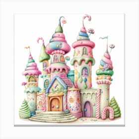 Candy Castle Canvas Print